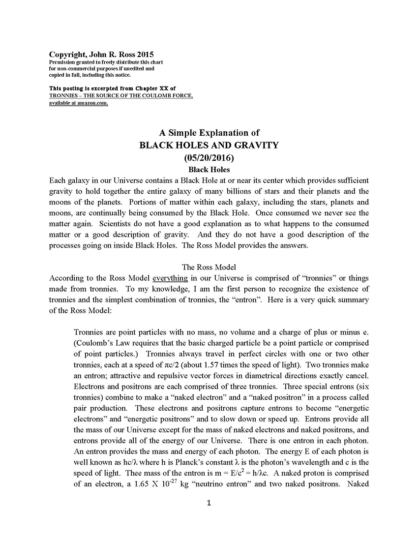 Black Holes and Gravity