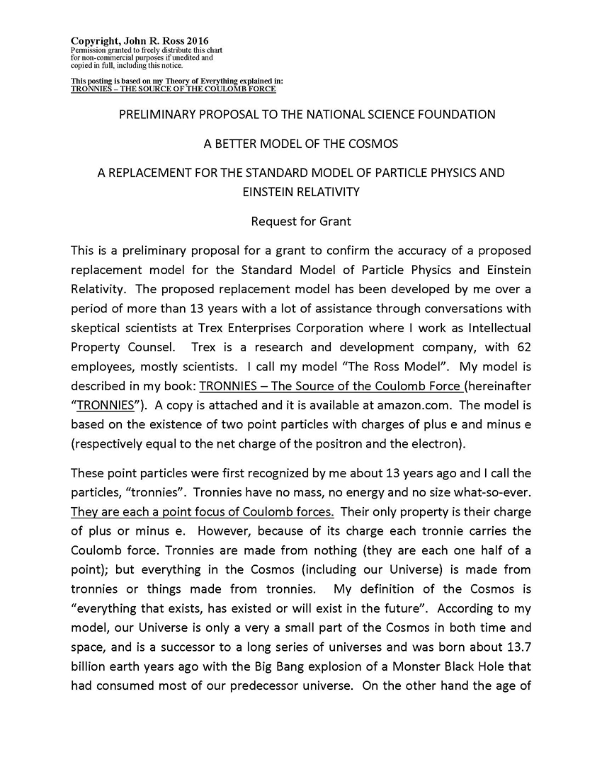 Proposal to NSF